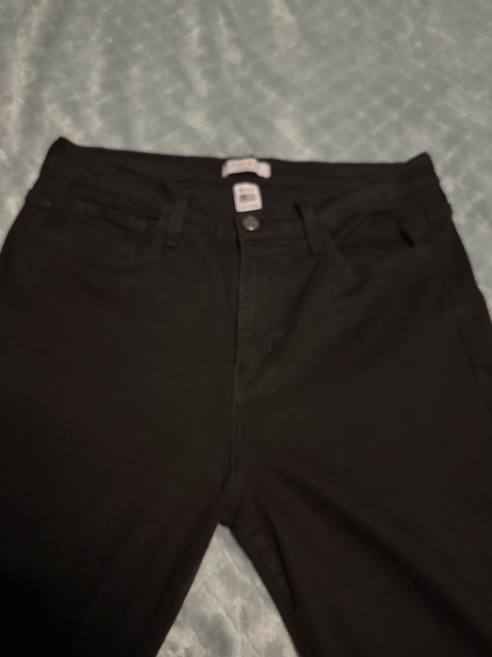 Judy Blue Jet Black Midrise Slim Jeans Size 15 / 32 NWOT - Picture 5 of 8